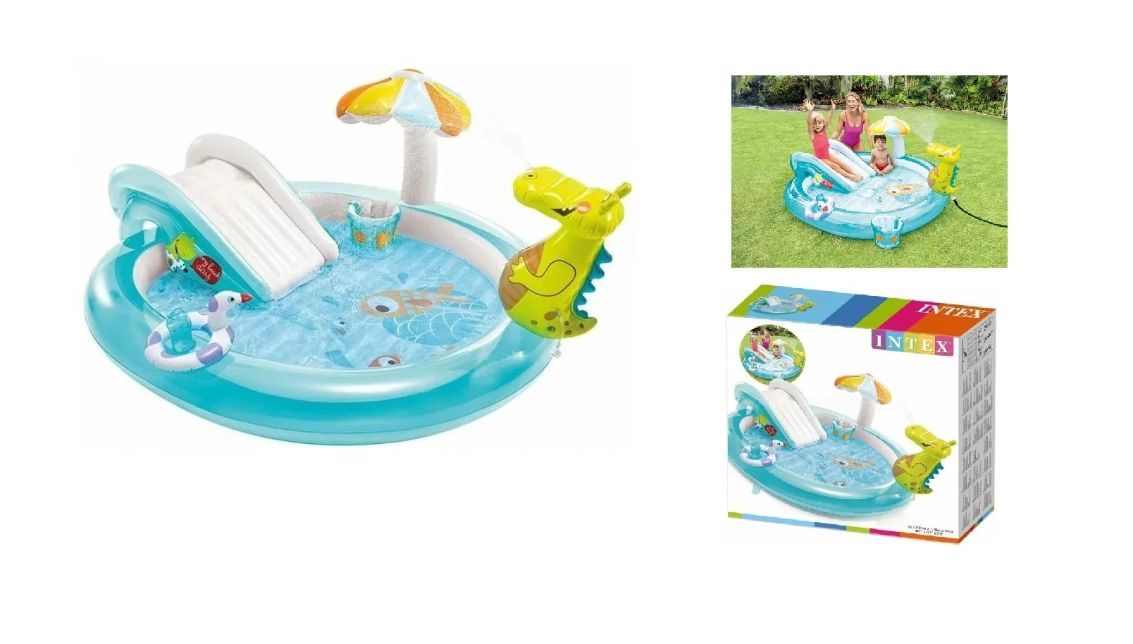 Intex 57165 Hracie centrum s krokodílom 201x170x84cm