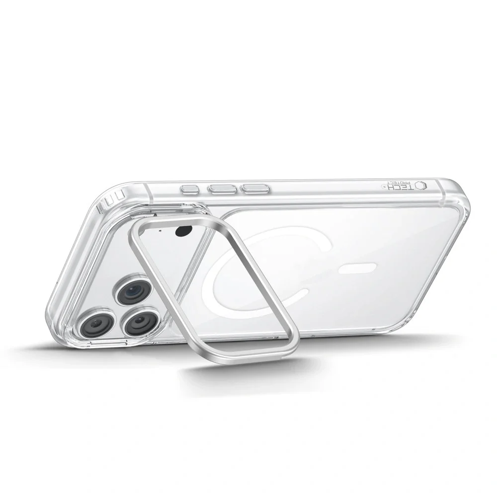 Tech-Protect MagStand MagSafe CC kryt na iPhone 17 Pro / 18 Pro, priesvitný