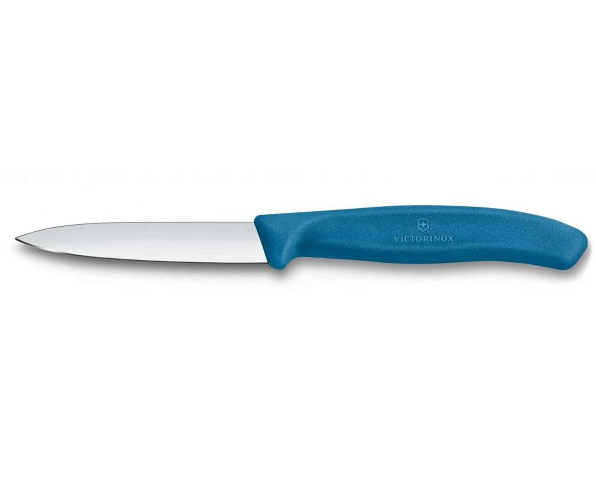 Nôž na zeleninu, Swiss Classic, 8 cm, hladký, špicatý, modrý