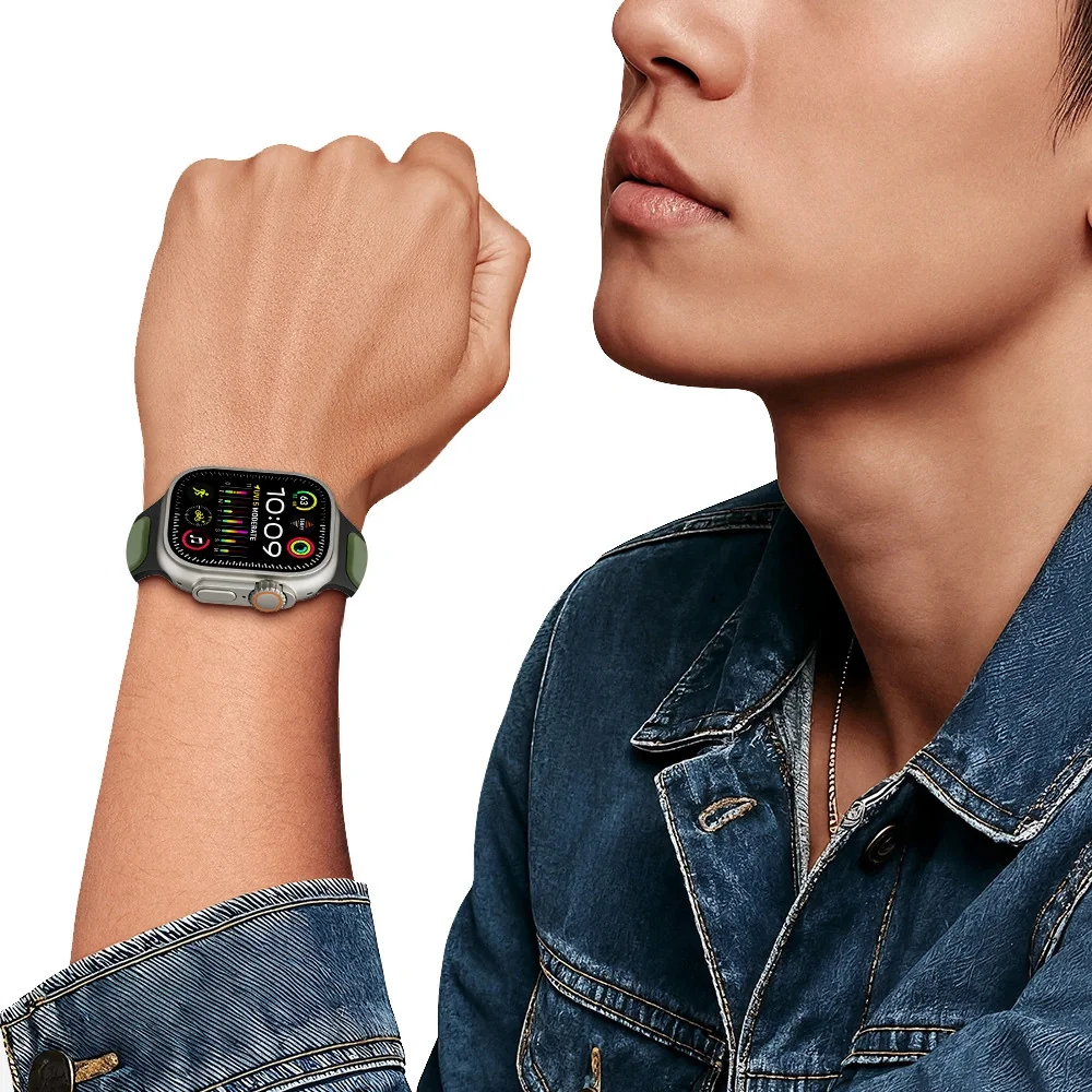 Tech-Protect Iconband Line remienok na Apple Watch 44/45/46/49mm, black/navy k/navy