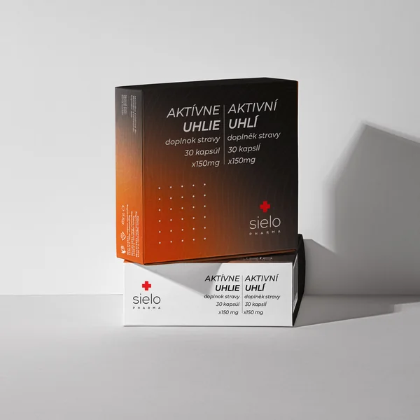 SIELO Aktívne uhlie 150mg 1×30 cps, výživový doplnok