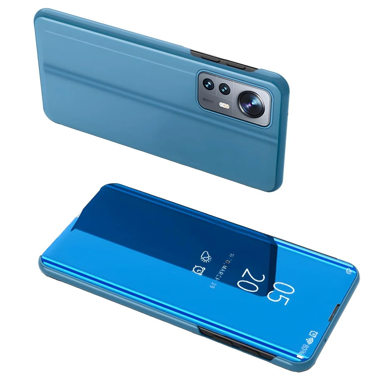 Puzdro Clear View pre Xiaomi 12 Lite - Modrá