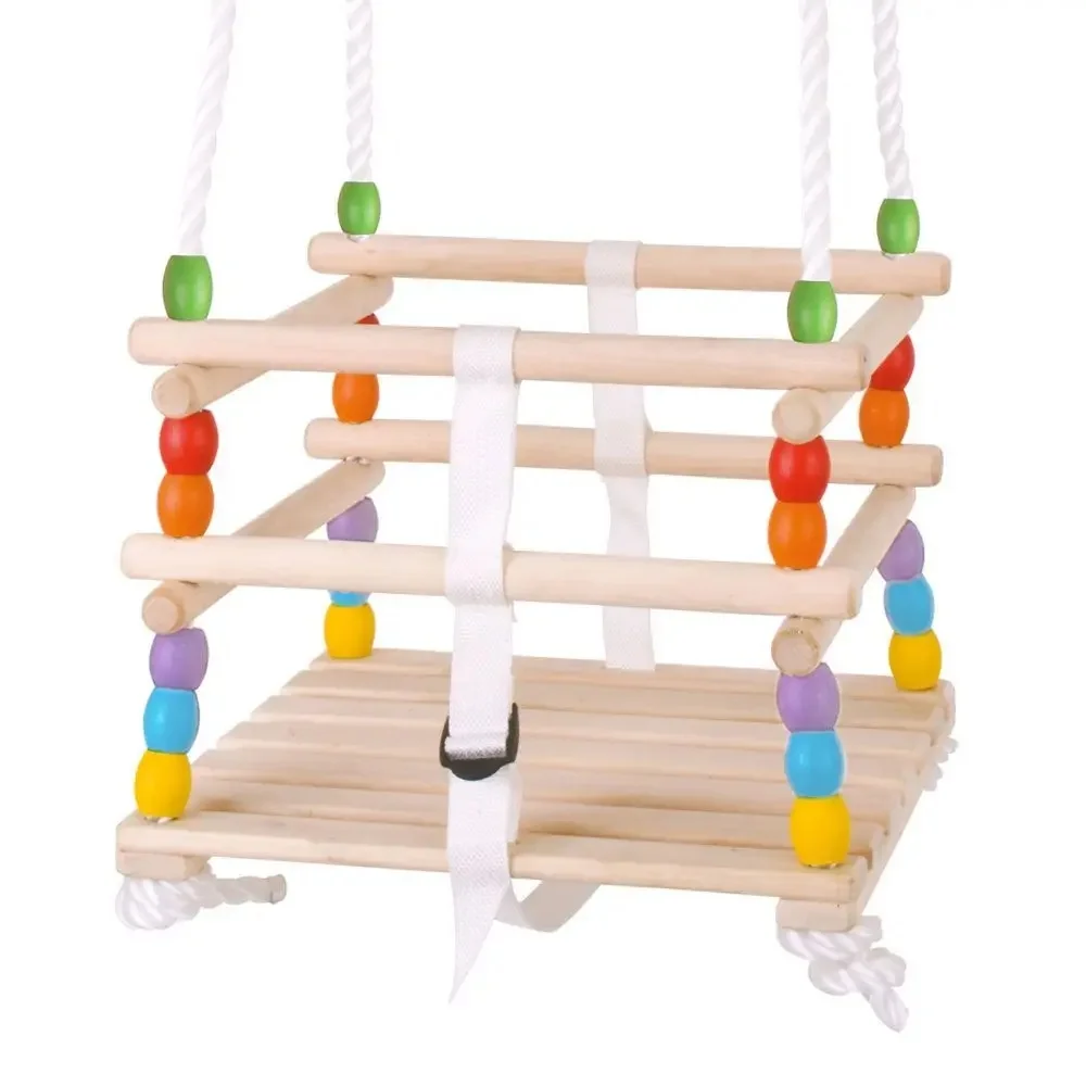 Bigjigs Toys Drevená korálková hojdačka 