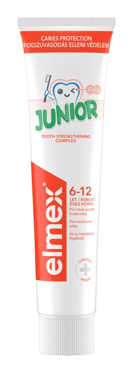 ELMEX JUNIOR ZUBNÁ PASTA 1×75 ml, detská zubná pasta