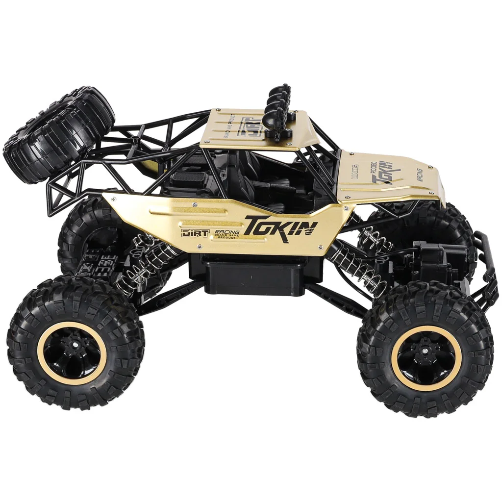 RC terénne auto 4x4 crawler s kovovou karosériou – zlaté 