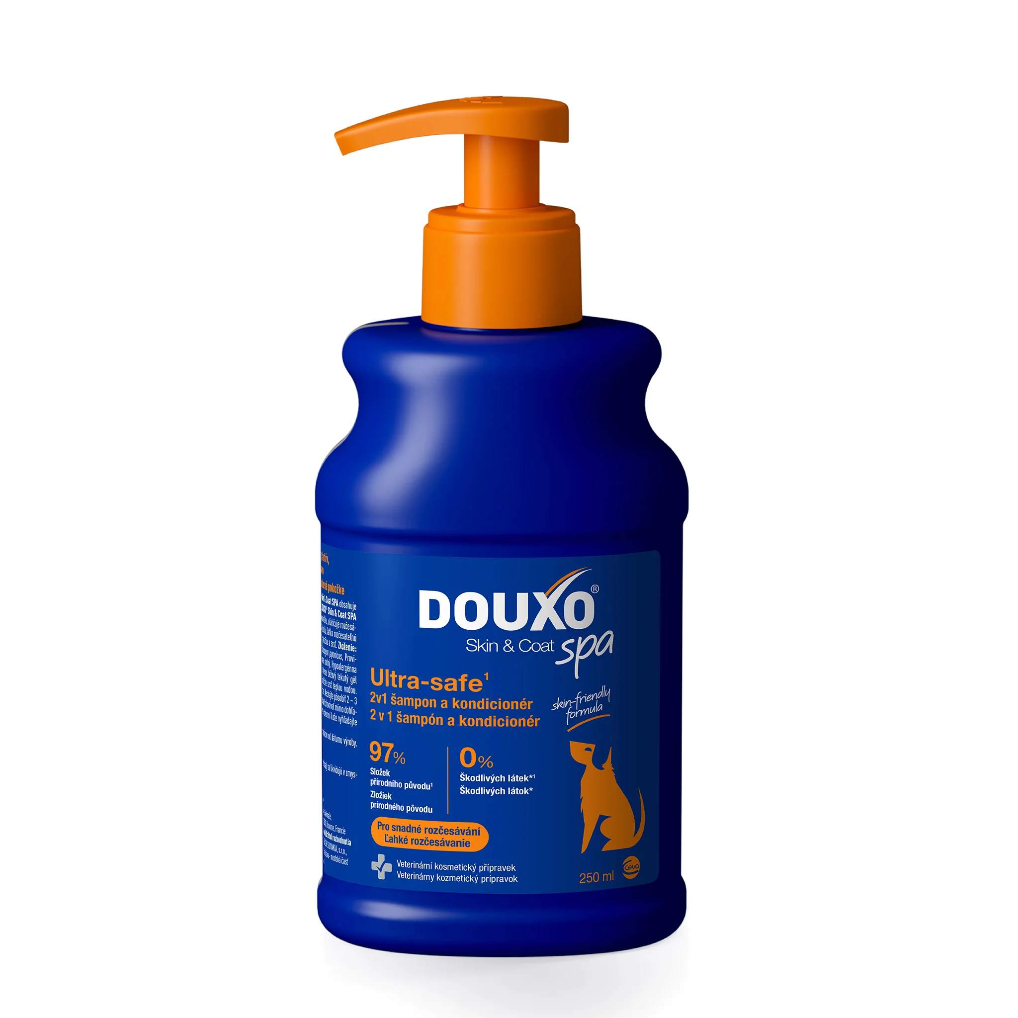 DOUXO Skin & Coat SPA 2v1 šampón a kondicionér 250 ml