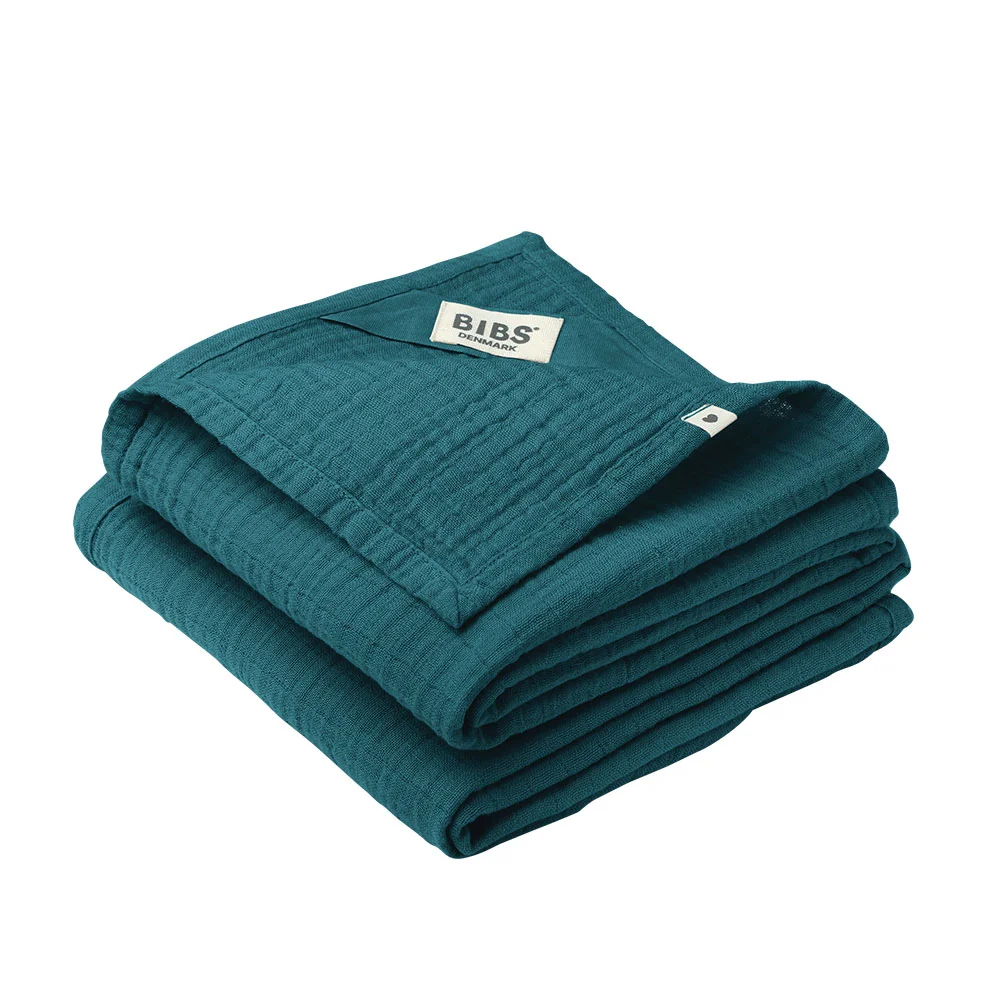 BIBS Mušelínové plienky z BIO bavlny, forest lake 1×2 ks, mušelínové plienky