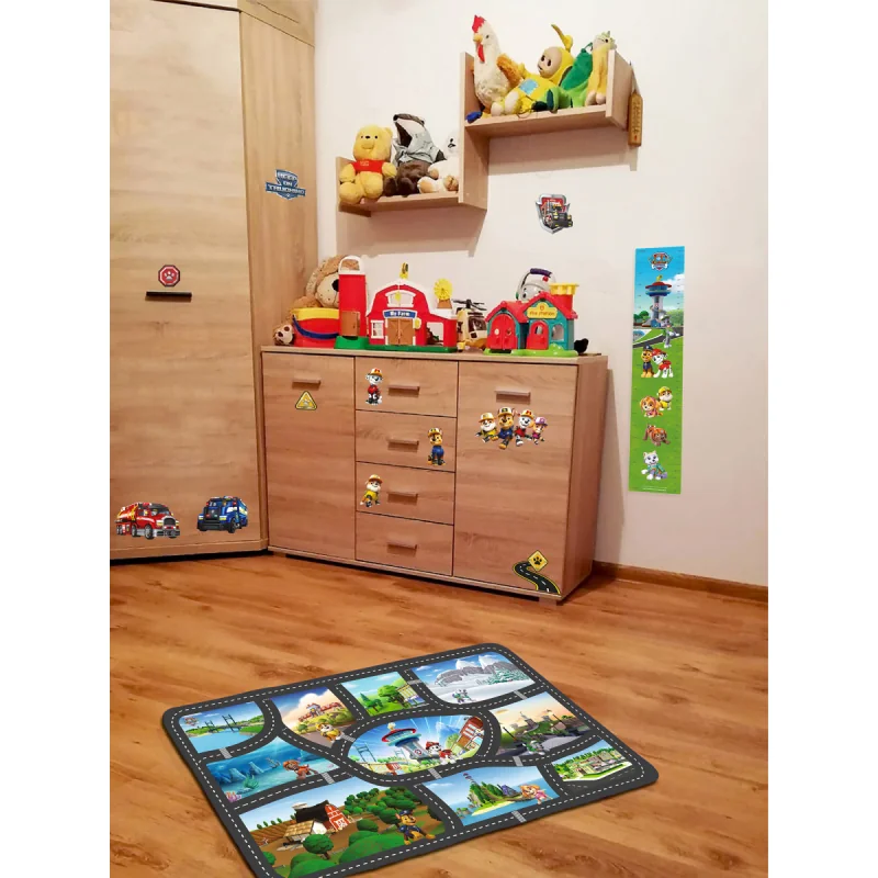 Nickelodeon ultramäkký detský koberec Paw Patrol Cesta krajinou 100x150 cm