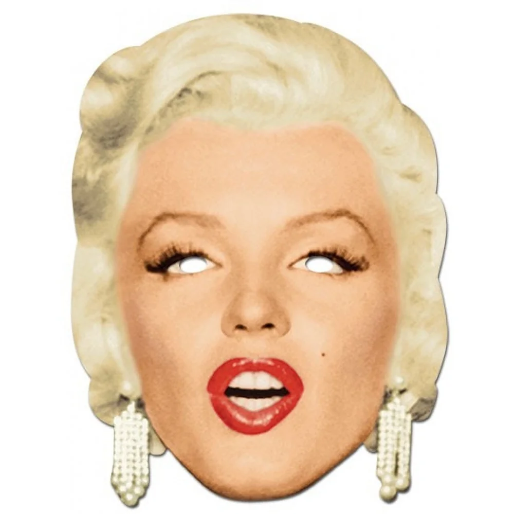 Marilyn Monroe Diamonds Card Mask - maska na tvár 2ks-Rubies
