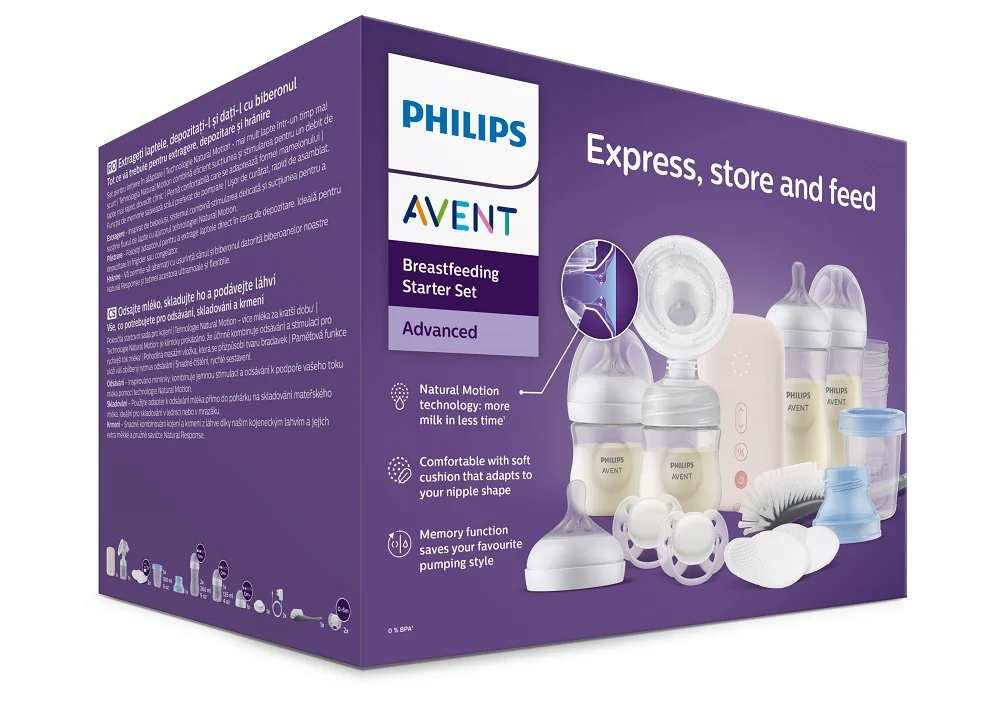 Philips AVENT Odsávačka materského mlieka elektrická sada SCD340/31+Darček 1 set
