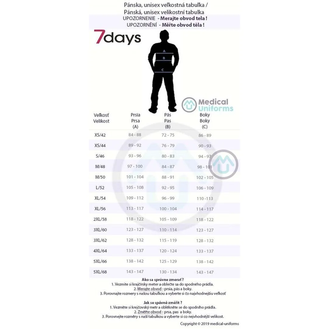 Mikina pre lekárov SLIM FIT - biela 2XL