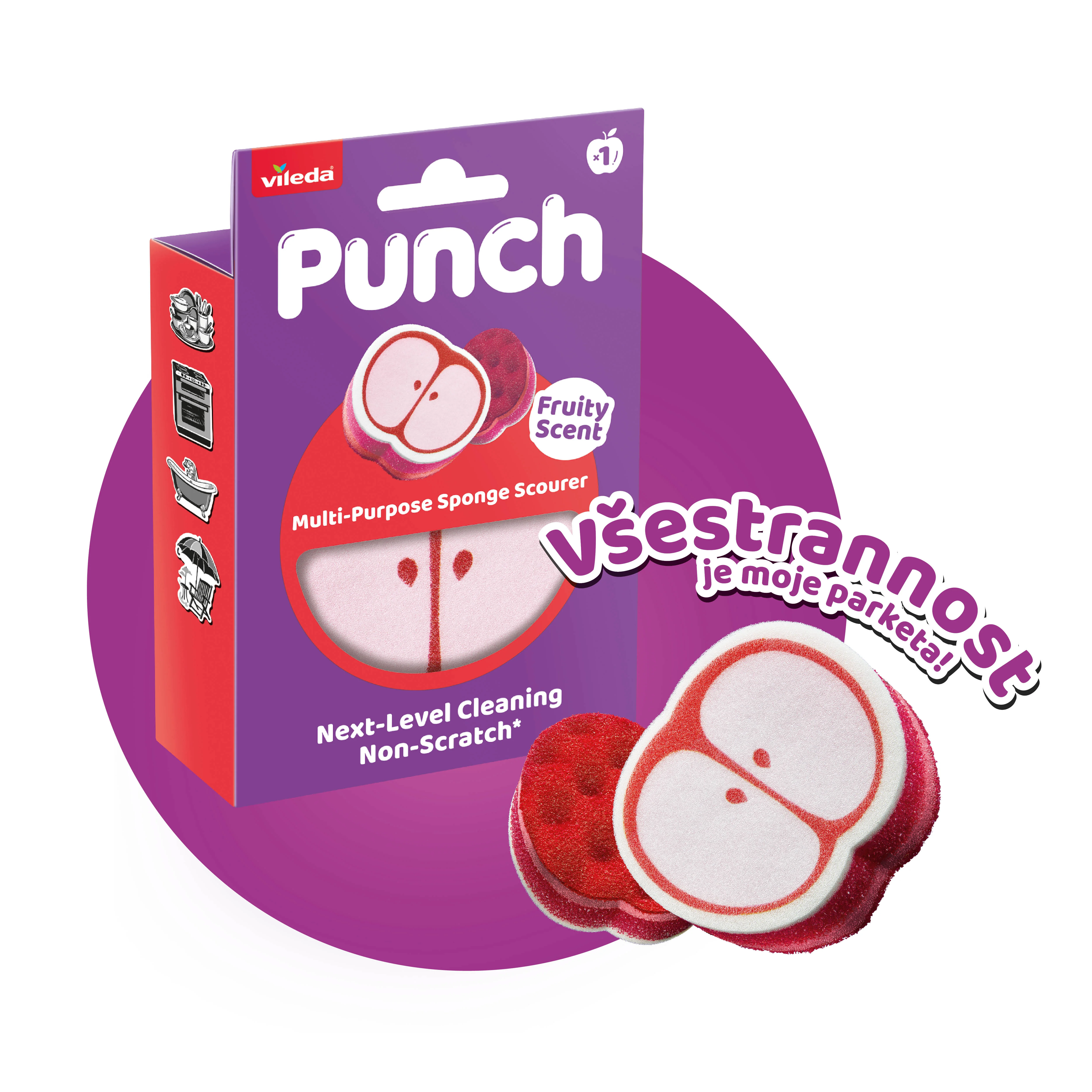 Vileda Punch apple hubka 1 ks