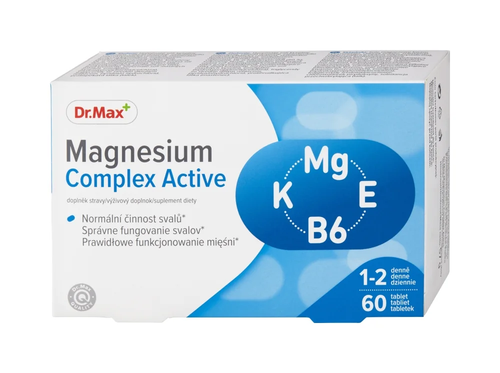 Dr. Max Magnesium Complex Active 1×60 tbl, výživový doplnok