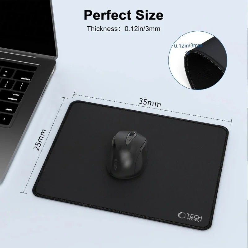 Tech-Protect A100 podložka pod myš 35 x 25 cm, čierna