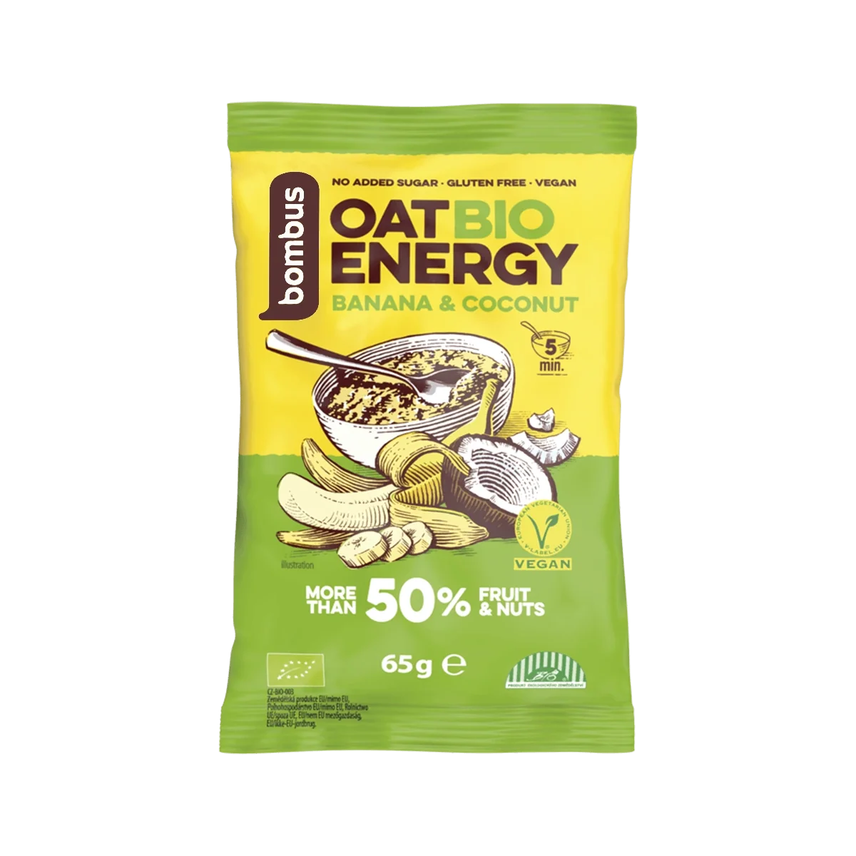 BOMBUS OAT BIO ENERGY Banana&Coconut 65 g