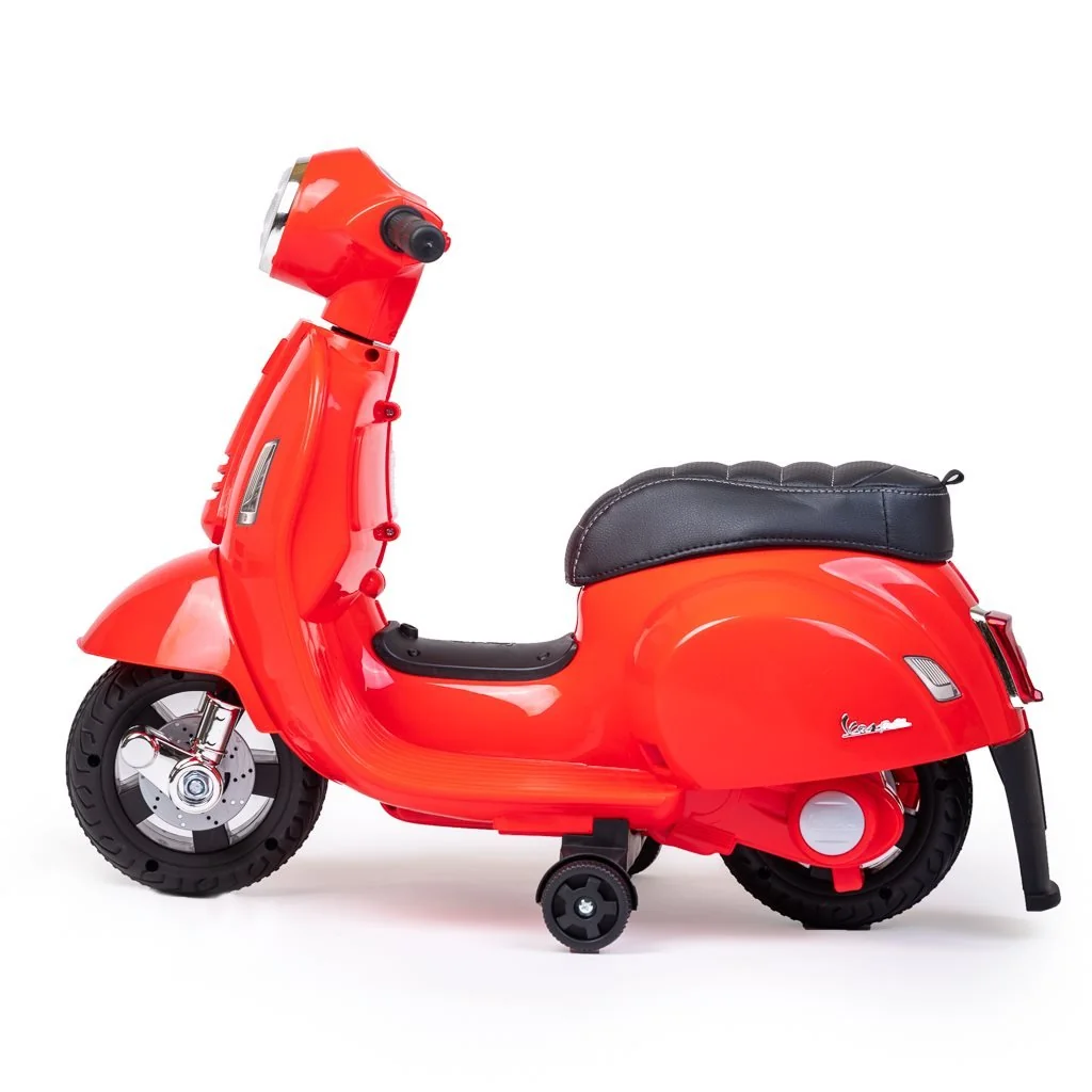 Detská elektrická motorka Baby Mix Vespa červená