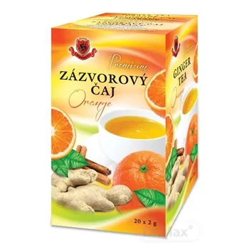 HERBEX Premium ZÁZVOROVÝ ČAJ Orange 20×2 g, bylinný čaj