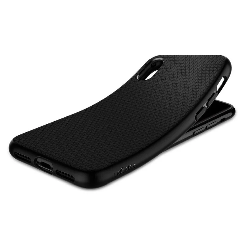 Spigen gumené púzdro Liquid Air pre iPhone X/XS, čierne