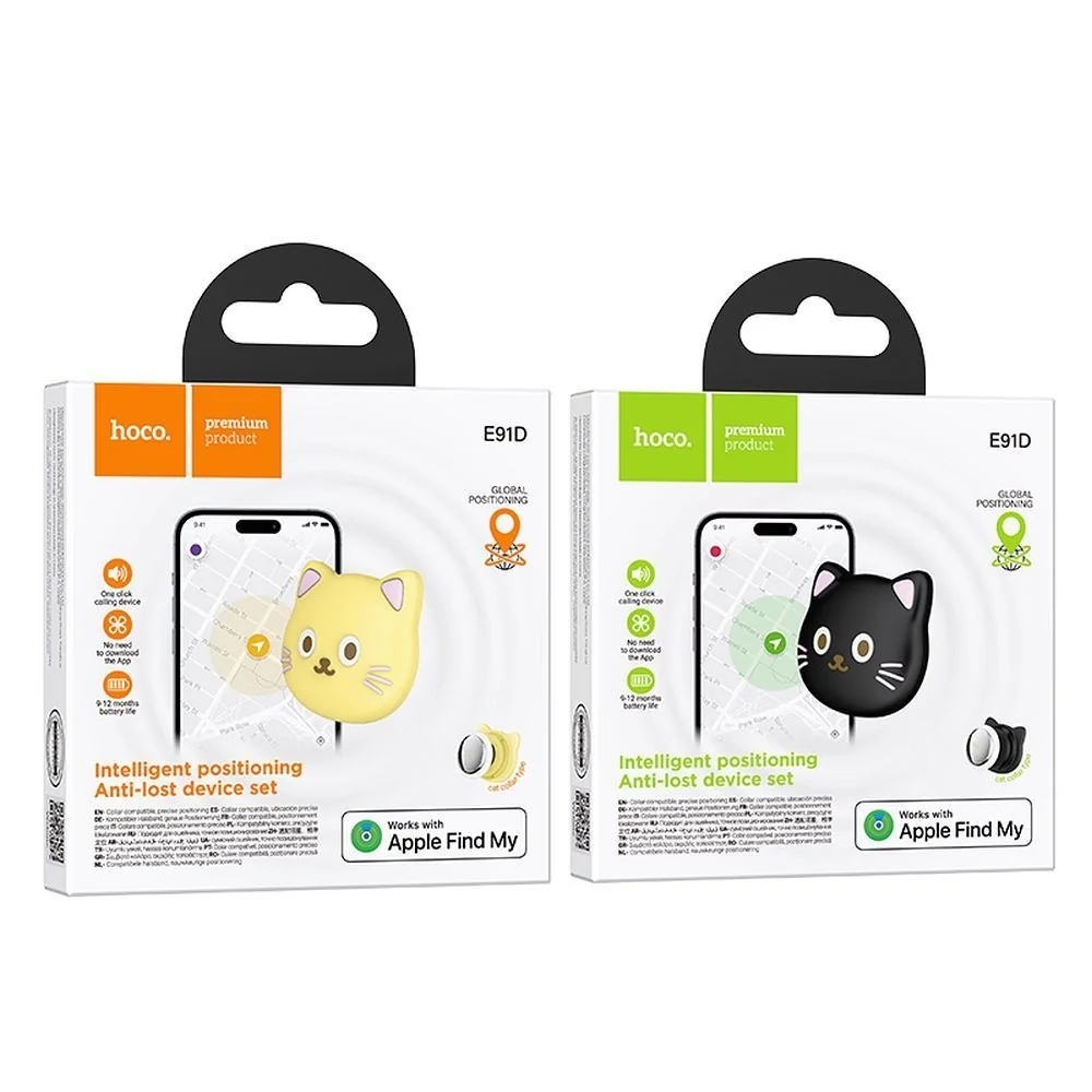 Hoco E91D Cat lokalizátor Apple FindMy, béźový