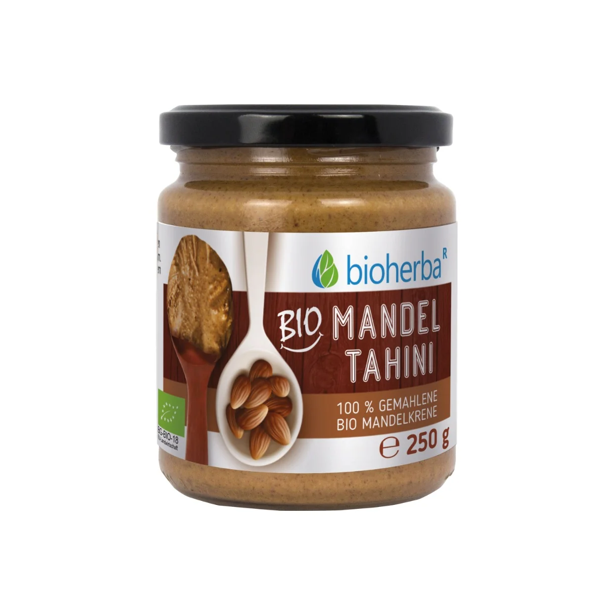 100 % mandľové tahini z mletých mandľových jadier – 250 g – Bioherba