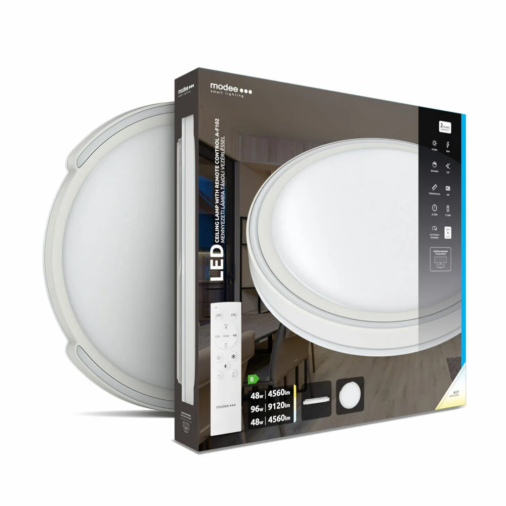 Modee LED stropné svietidlo 2x48W + diaľkové ovládanie 9120 lumenov