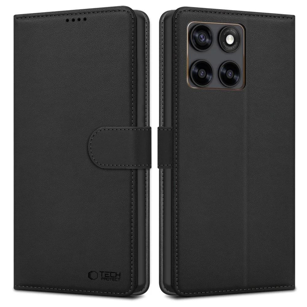 Tech-Protect Wallet knižkové puzdro na Motorola Edge 70 Fusion / Fusion Plus 5G, čierne n Plus 5G, čierne