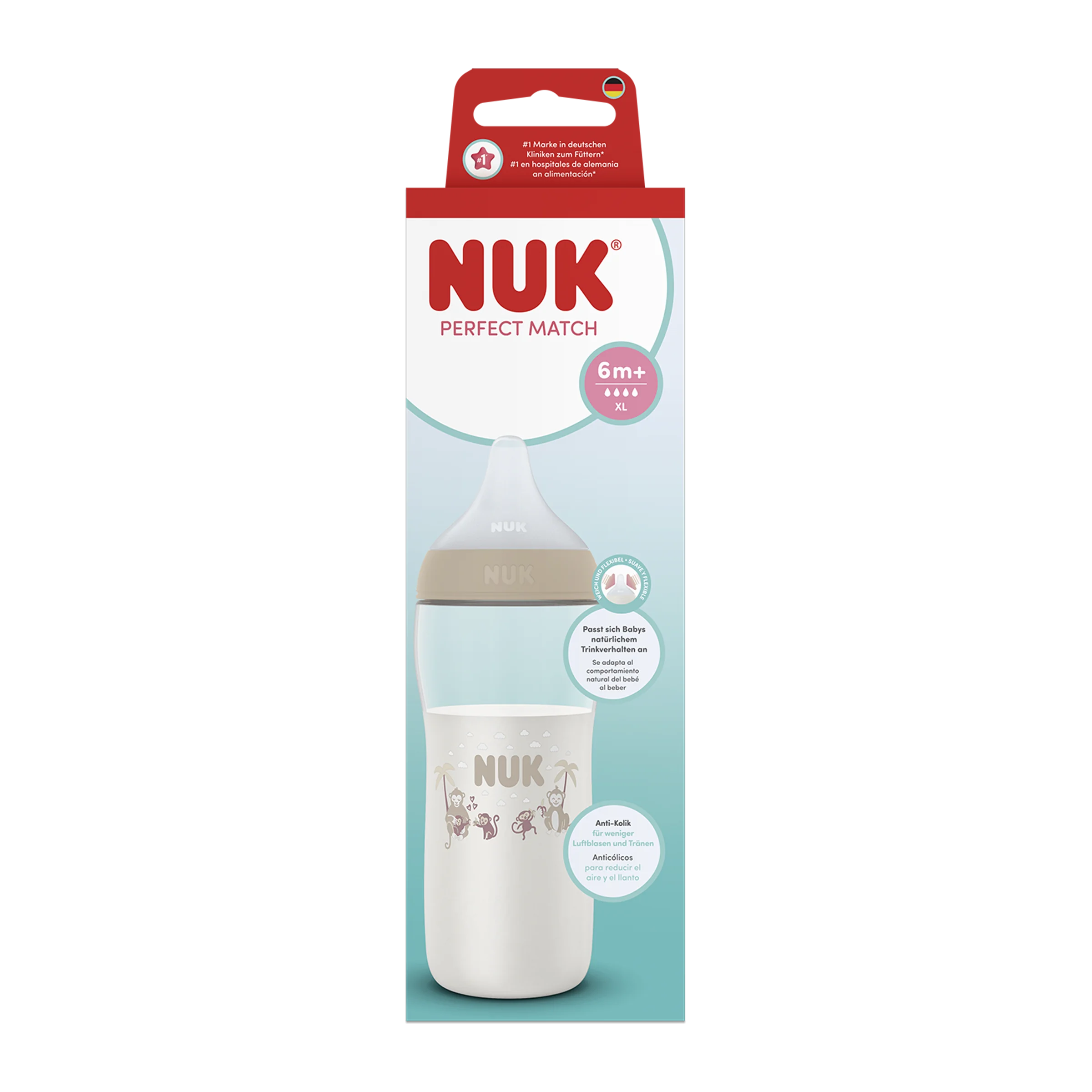 NUK flaša Perfect Match XL MONKEY 360 ml 1 ks