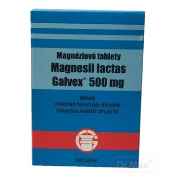 Magnesii lactas Galvex 500 mg 1×100 tbl, liek