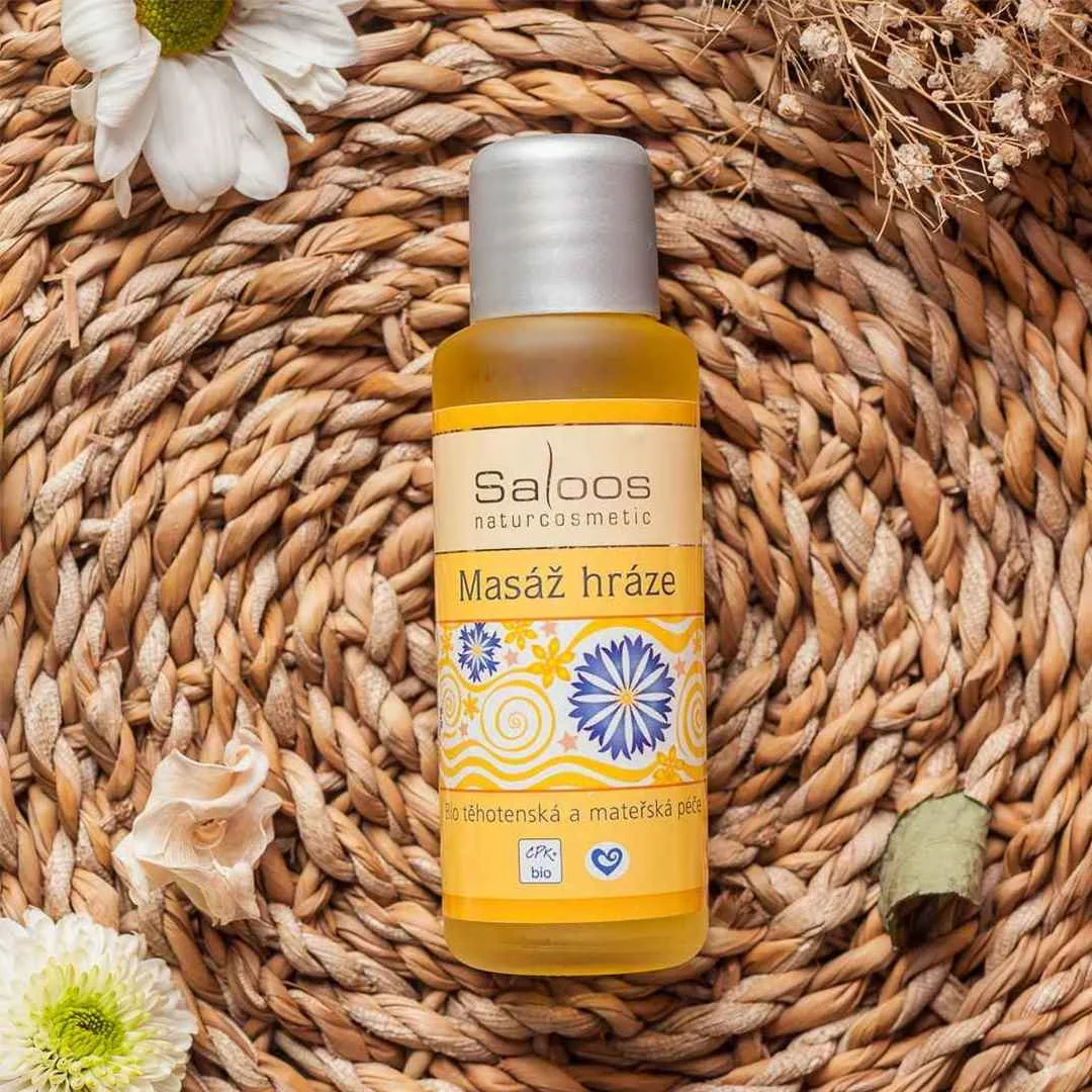 Saloos Masáž hrádze tehotenský a materský olej 1×50 ml, tehotenský a materský olej