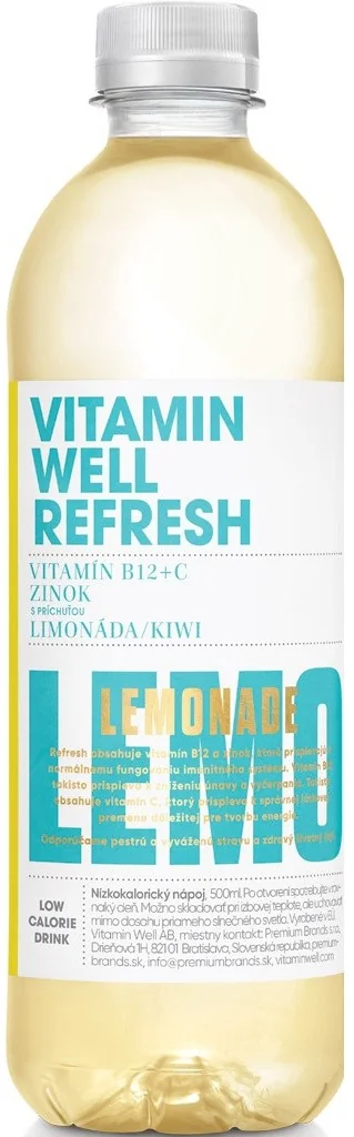VITAMIN WELL REFRESH 1×500 ml, nízkokalorický nápoj
