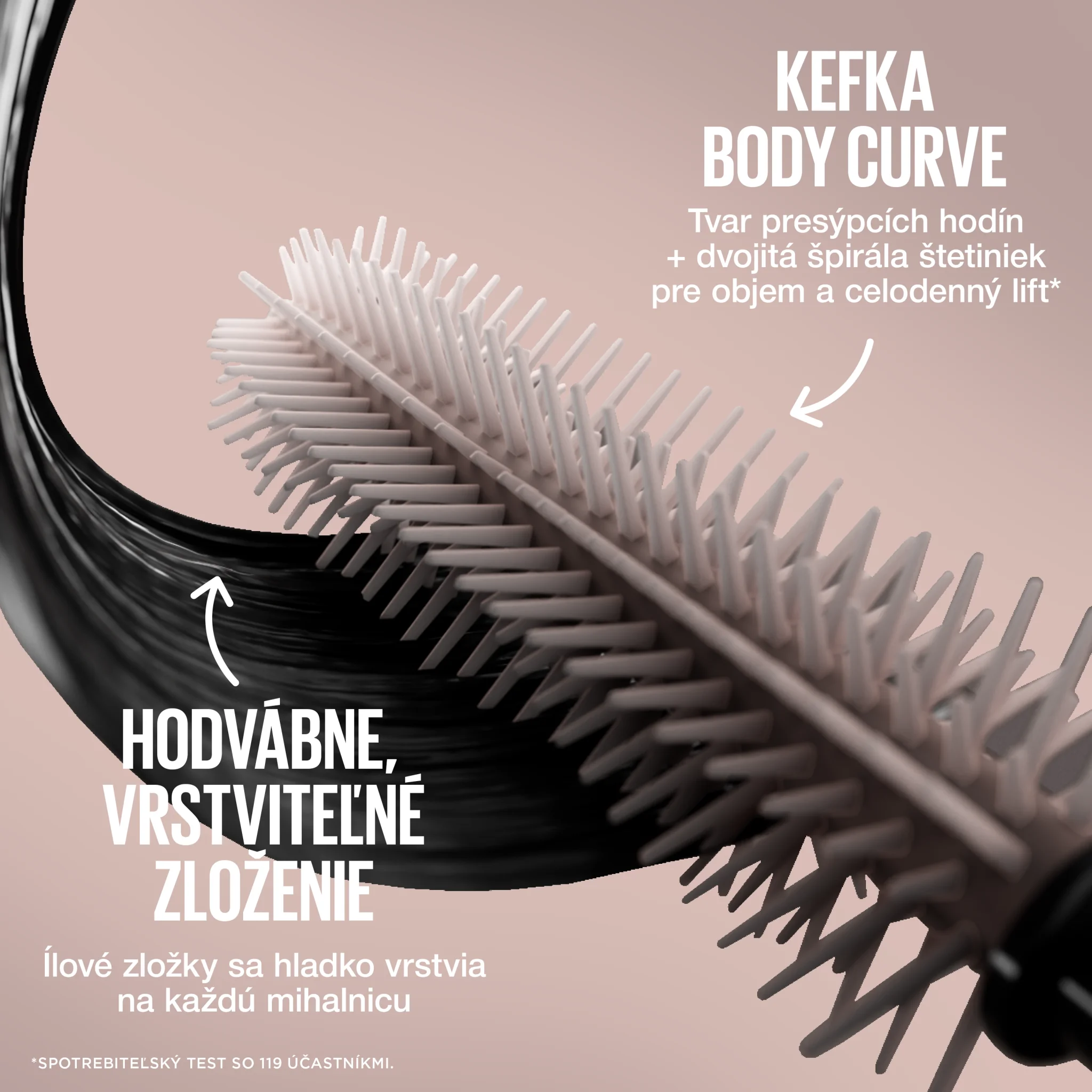 MAYBELLINE NY LASH SENSATIONAL BODY MASKARA CIERNA 9,5 ml
