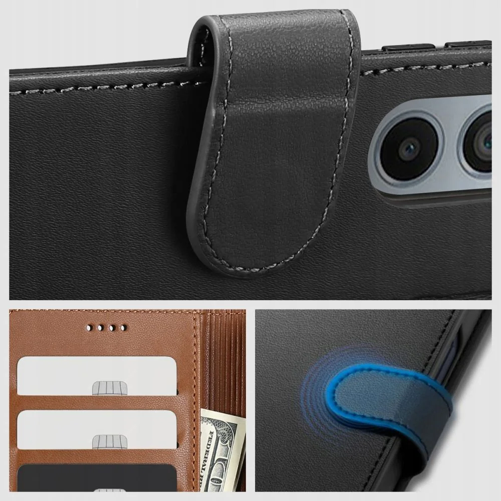 Tech-Protect Wallet knižkové puzdro na Samsung Galaxy A25 5G, čierne