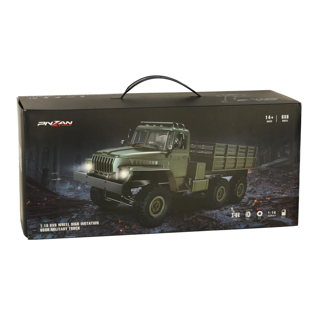 Vojenské Auto na Diaľkové Ovládanie - RC Off-Road 4WD 1,16 RTR