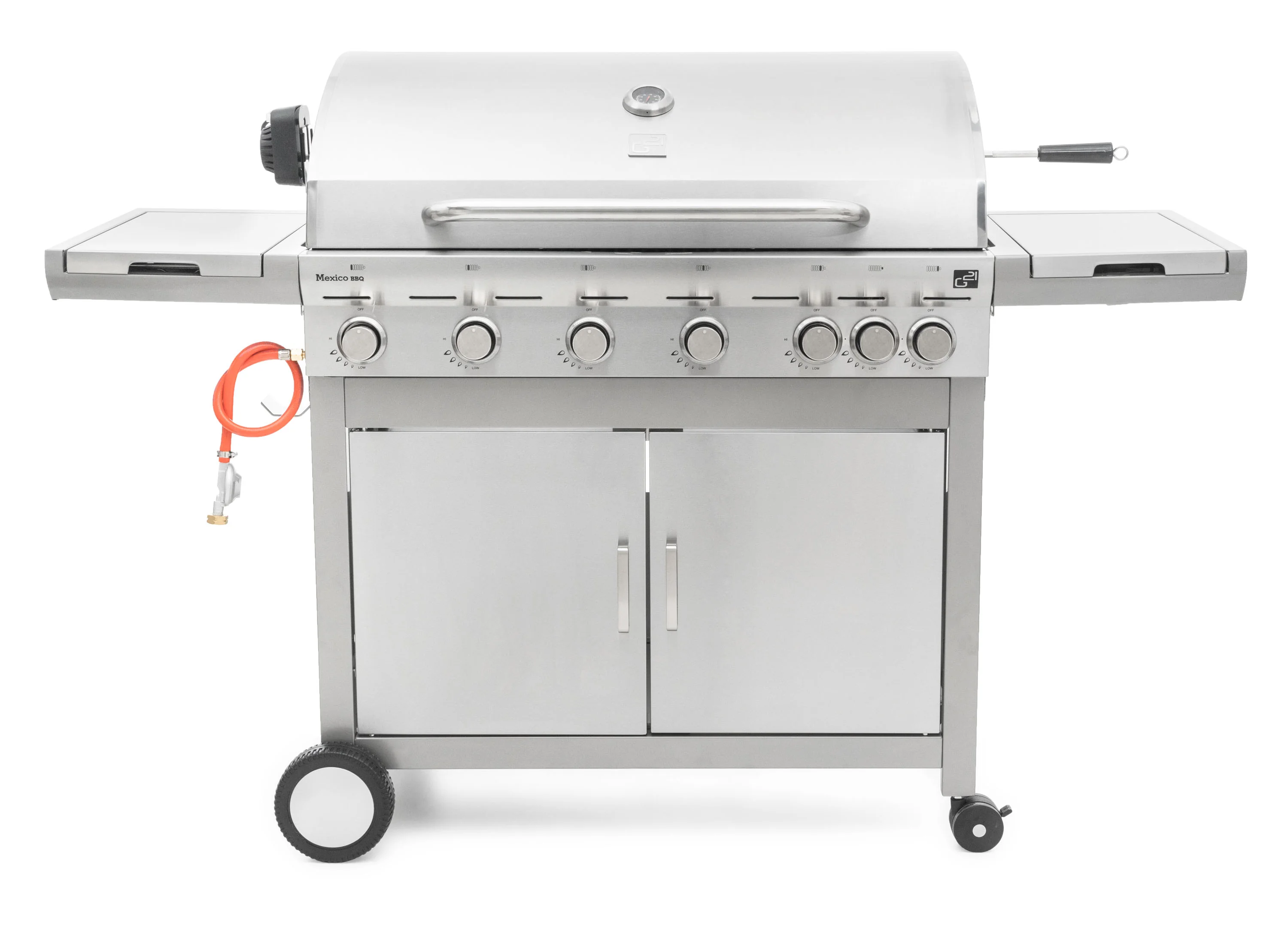 Plynový gril G21 Mexico BBQ Premium line, 7 horákov + zadarmo redukčný ventil GAH-6ED