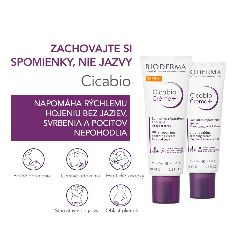 BIOD CICABIO KREM+ 40ML 1×40 ml, upokojujúci krém