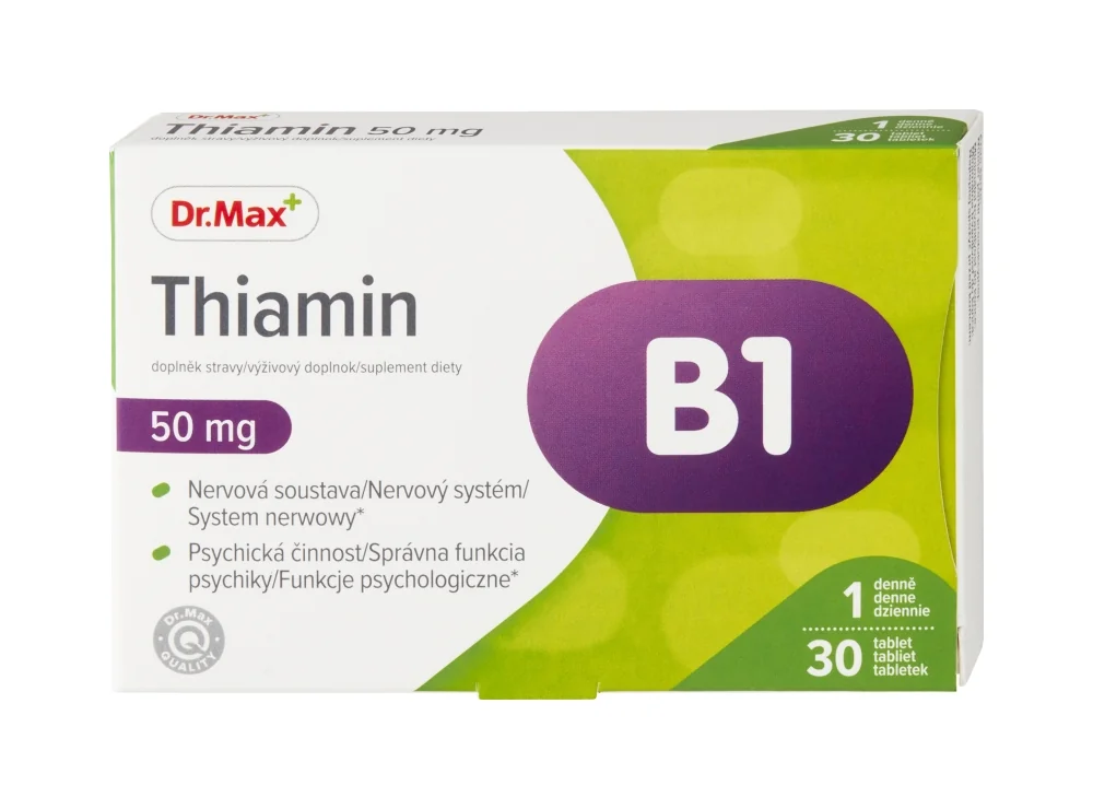 Dr. Max Tiamín 50 mg 1×30 tbl, výživový doplnok