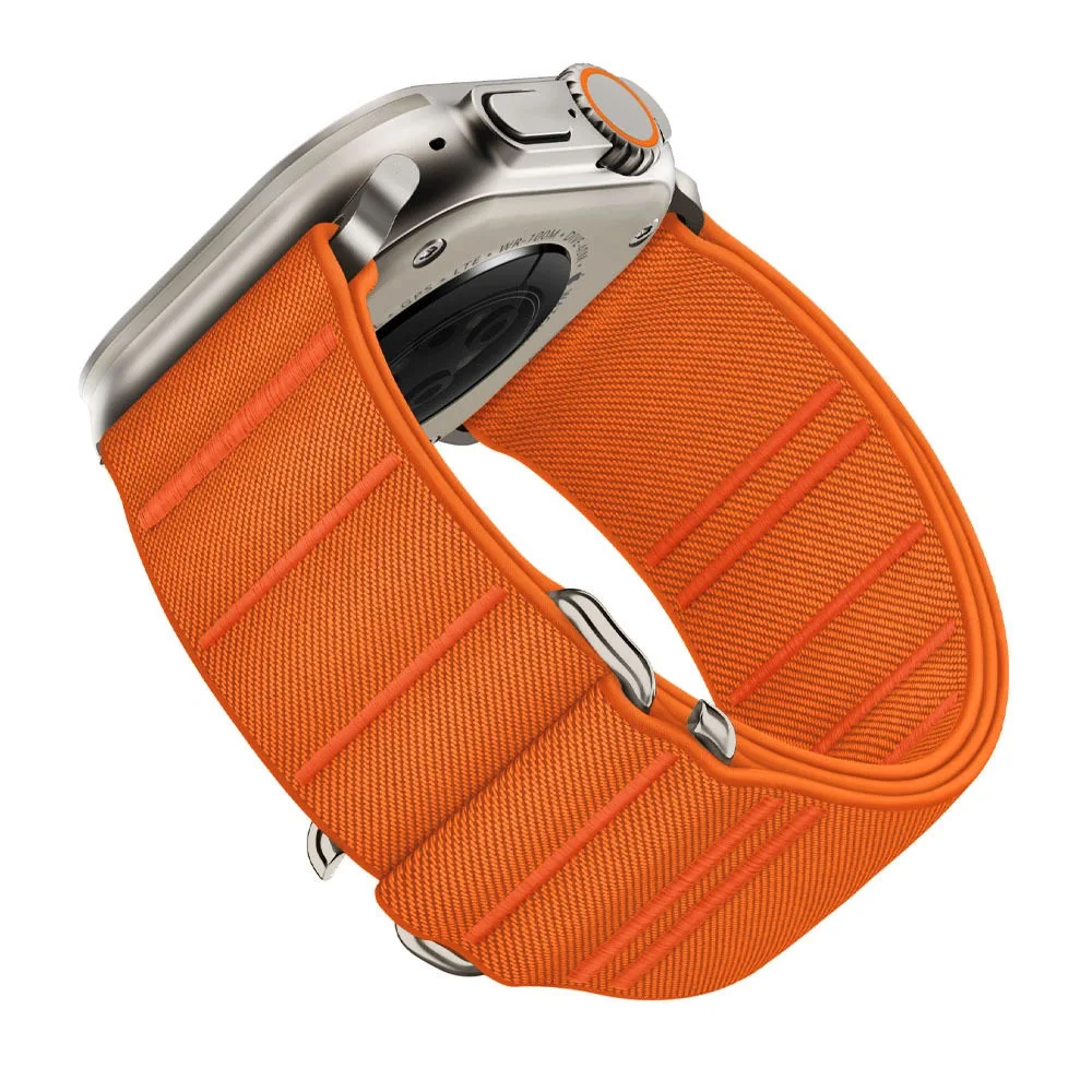 Tech-Protect Nylon Slip remienok na Apple Watch 44/45/46/49mm, orange