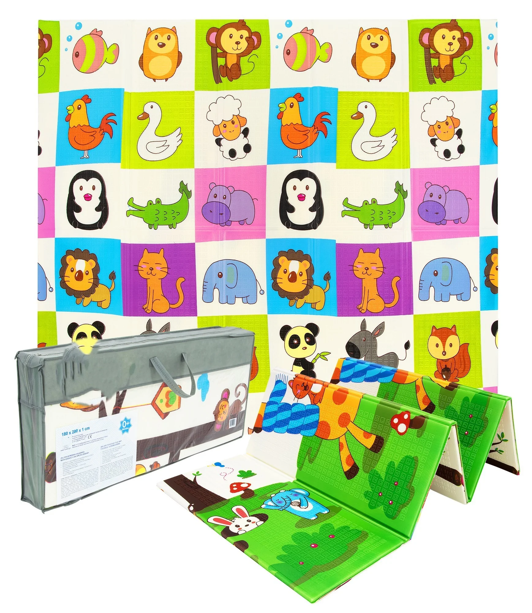 Obojstranná podložka hrubá pexeso 200x150x1 CH 4336