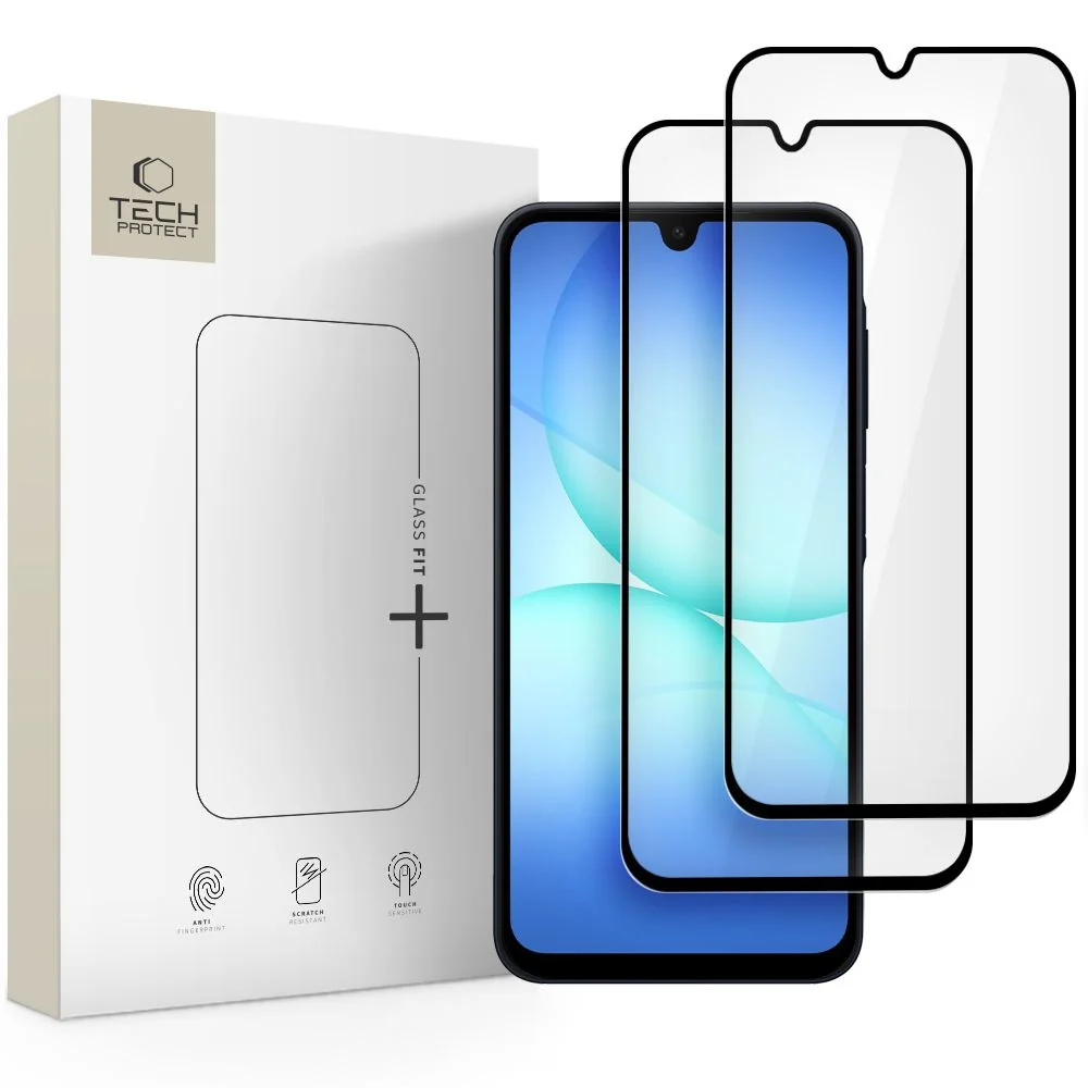 Tech-Protect Glass Fit 2x ochranné sklo na Samsung Galaxy A16 4G 5G / A26 5G / A17 4G 5G, čierne A26 5G / A17 4G 5G, čierne
