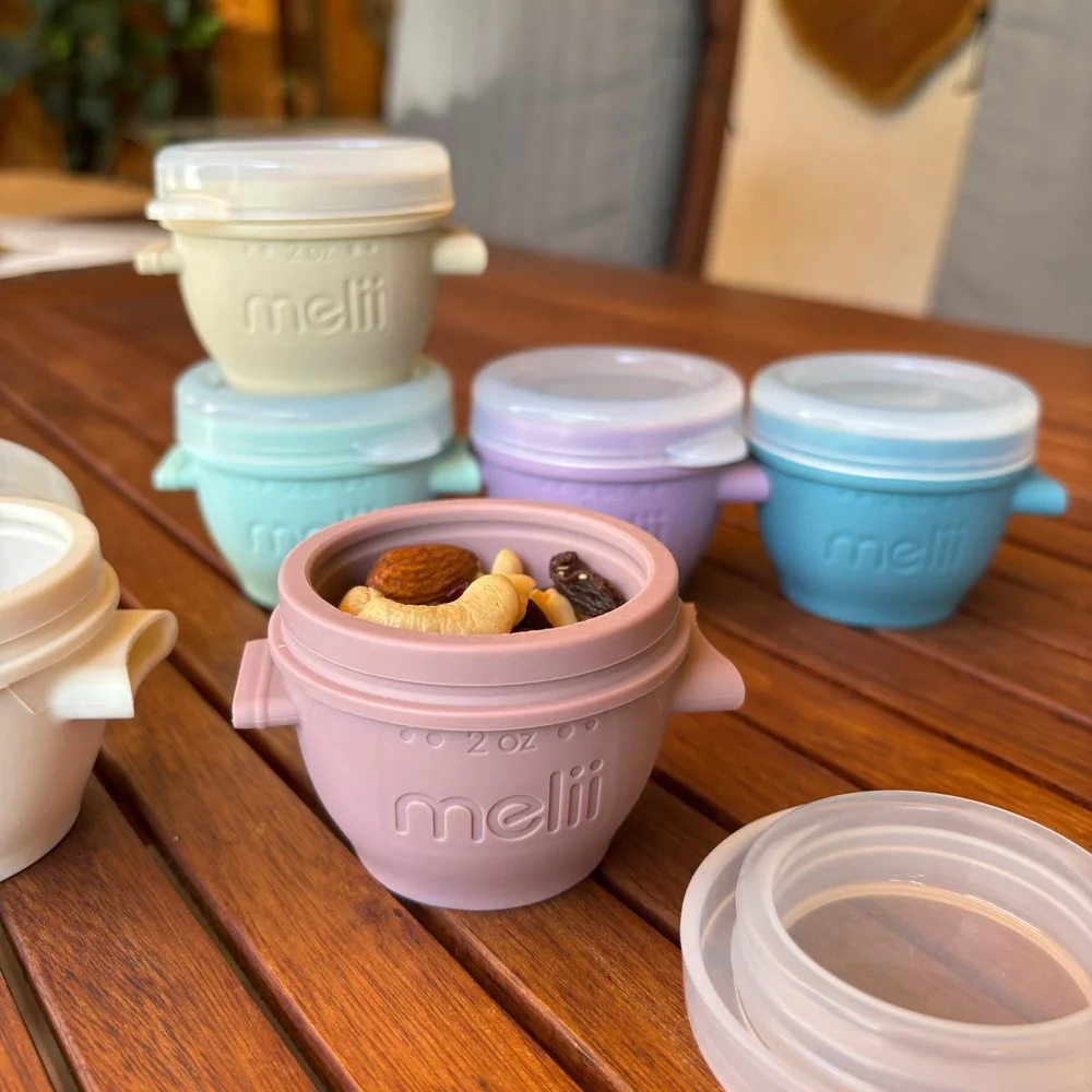 Silikónové kelímky na potraviny Snap&Go 59 ml, 6 ks silikón, stohovateľné