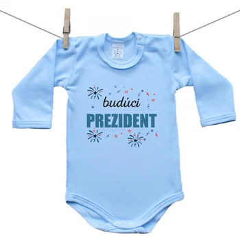 Boodyy Modré body s dlhým rukávom Budúci prezident Veľkosť: 92