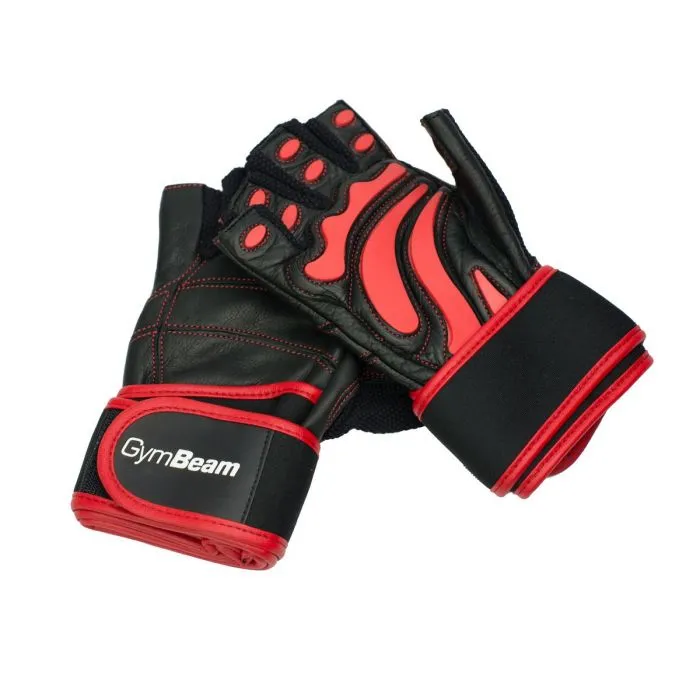 Gymbeam fitness rukavice arnold xl červená