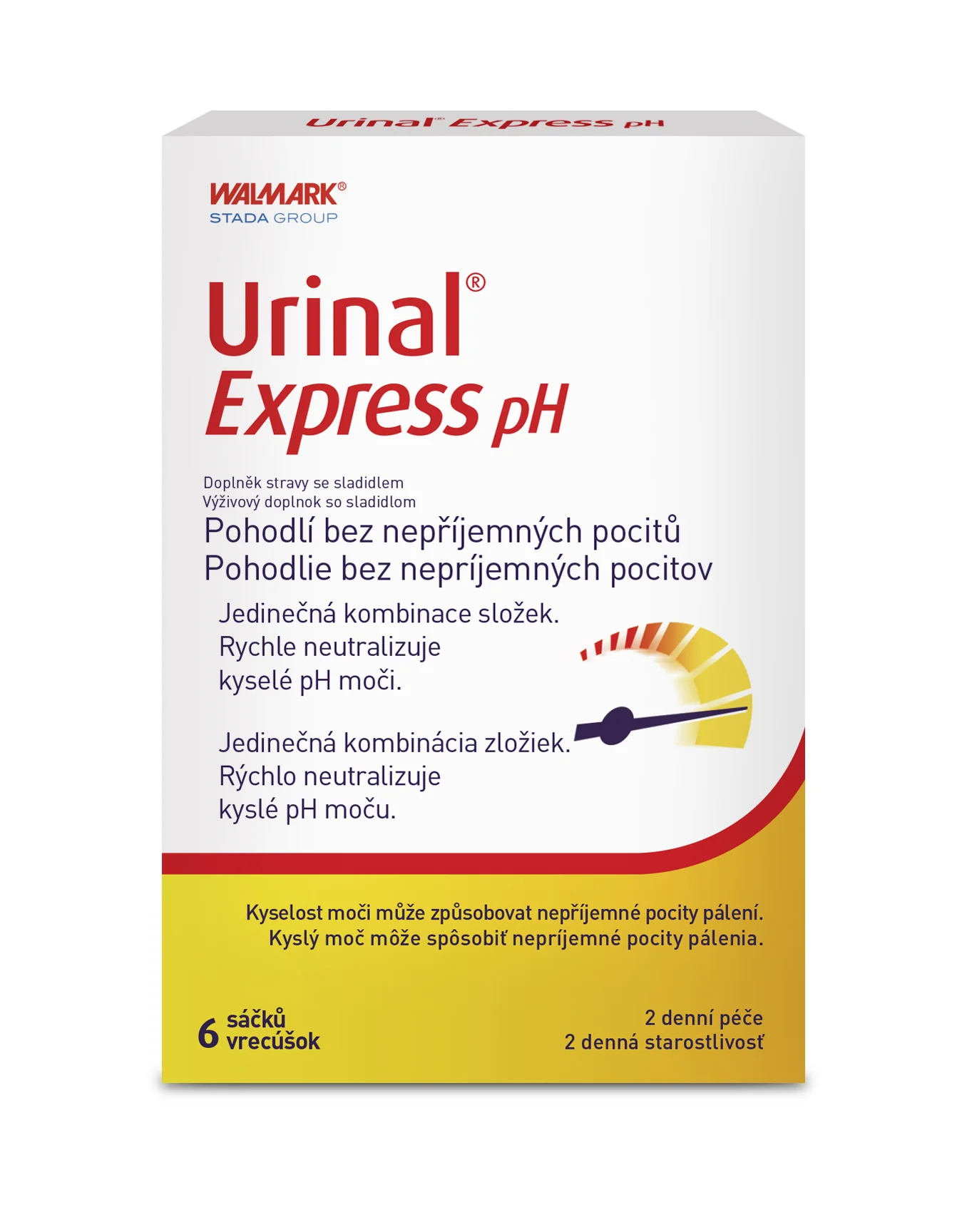WALMARK Urinal Express pH 6 sáčkov 1×6 ks, výživový doplnok
