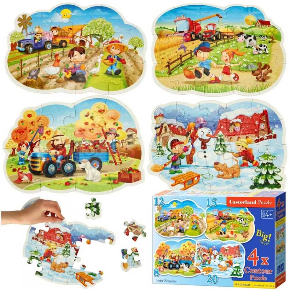 Baby puzzle 4 ročné obdobia,  4v1 -MOVEO