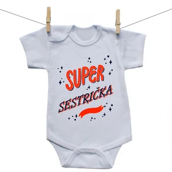Boodyy Body s krátkym rukávom Super sestrička Veľkosť: 80