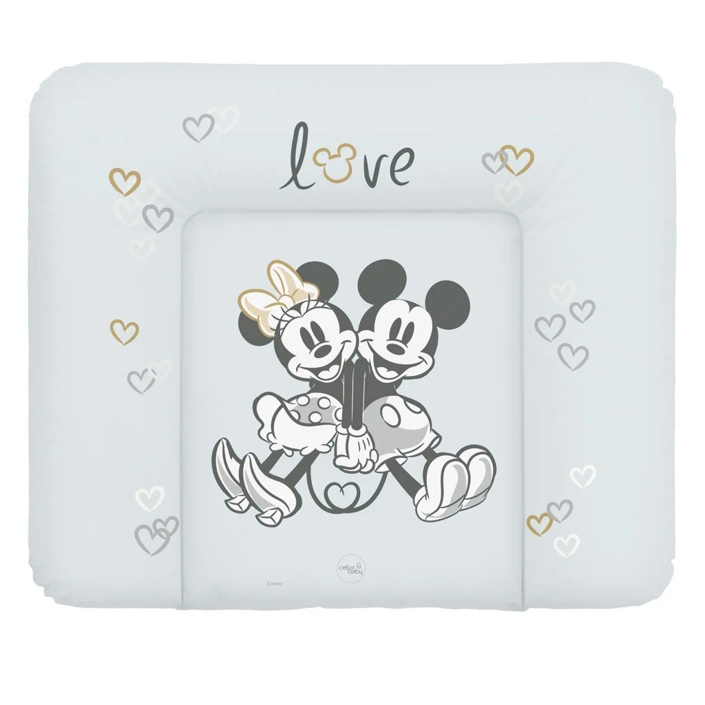 Podložka prebaľovacia mäkká na komodu (85x72) Disney Minnie & Mickey Grey