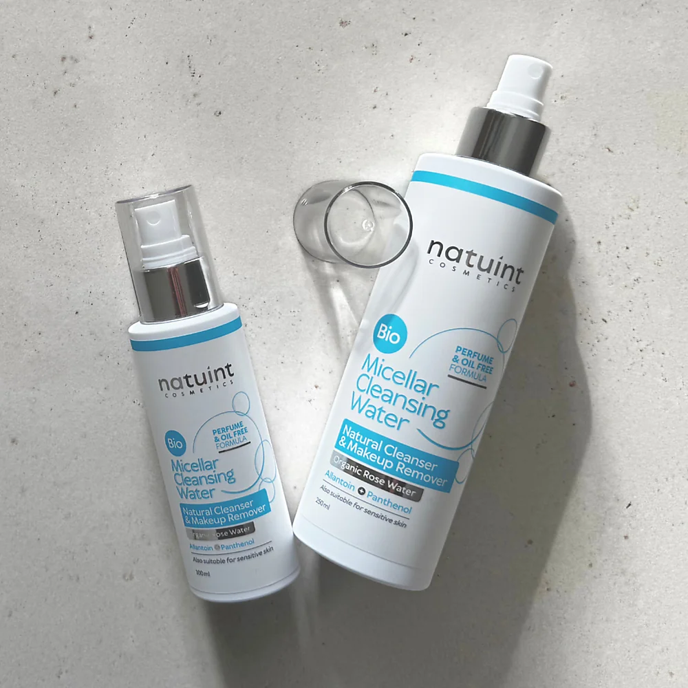 Natuint cosmetics - Prírodná BIO micelárna voda 250 ml Bezolejový odličovač očí a pier