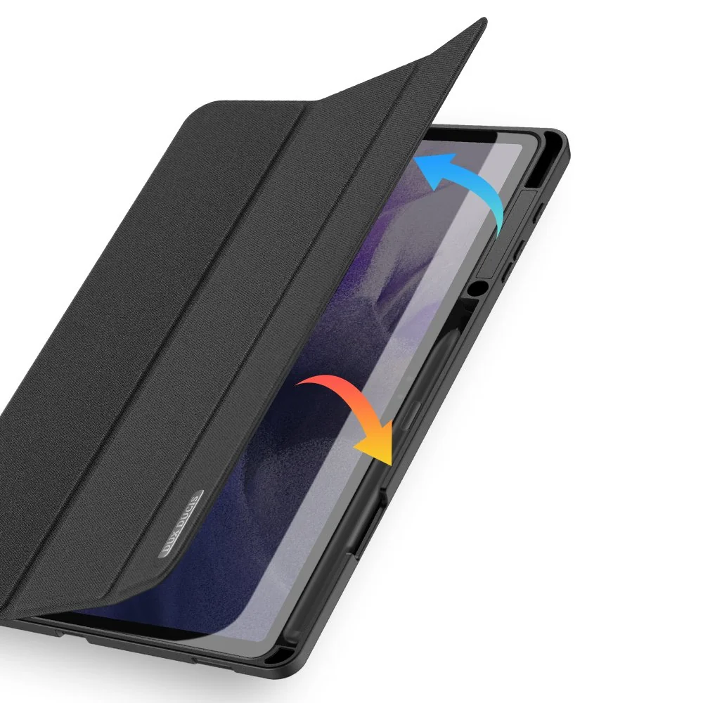 DUX DUCIS Domo puzdro na Samsung Galaxy Tab S7 FE / Tab S7 Plus / TabS8 Plus čierne