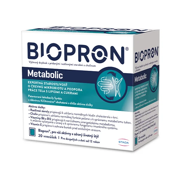 Biopron Metabolic podpora práce tela s tukmi a cukrami 20 ks