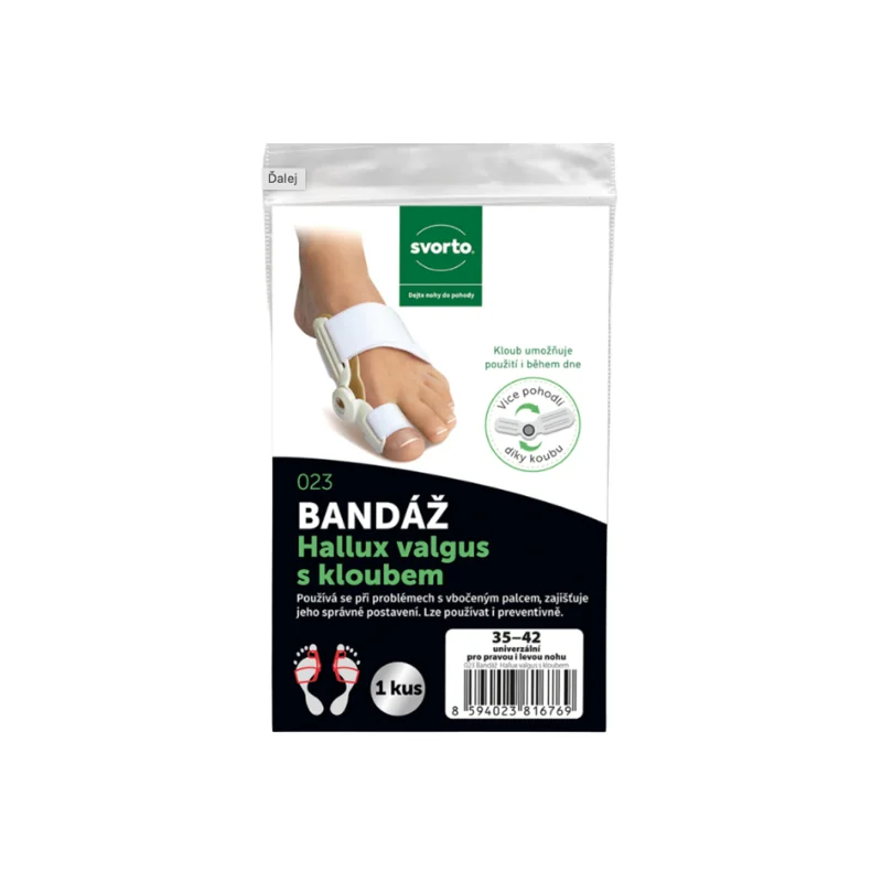 Bandáž Hallux valgus s kĺbom